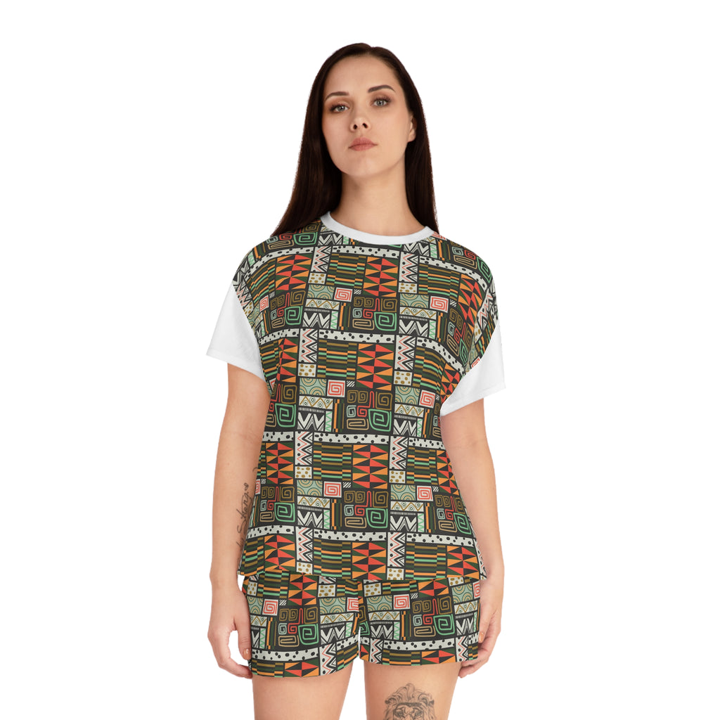 Geo Women's Short Pajama Set