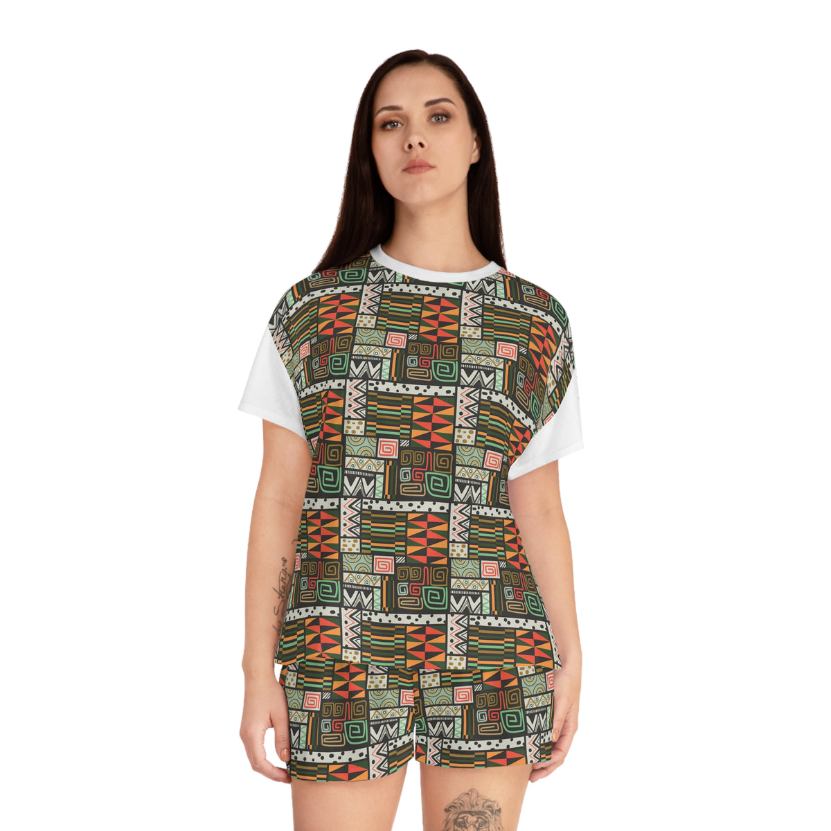 Geo Women's Short Pajama Set