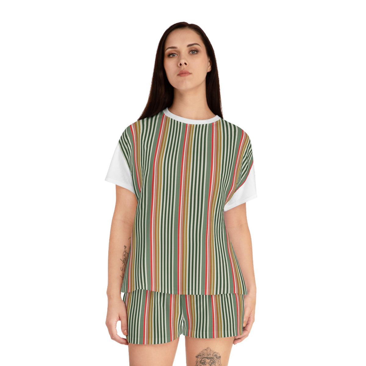 Stripes Women's Short Pajama Set