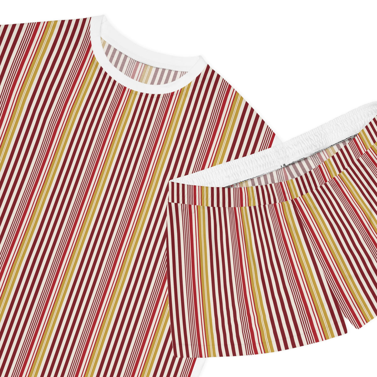 Holiday Stripes Women's Short Pajama Set