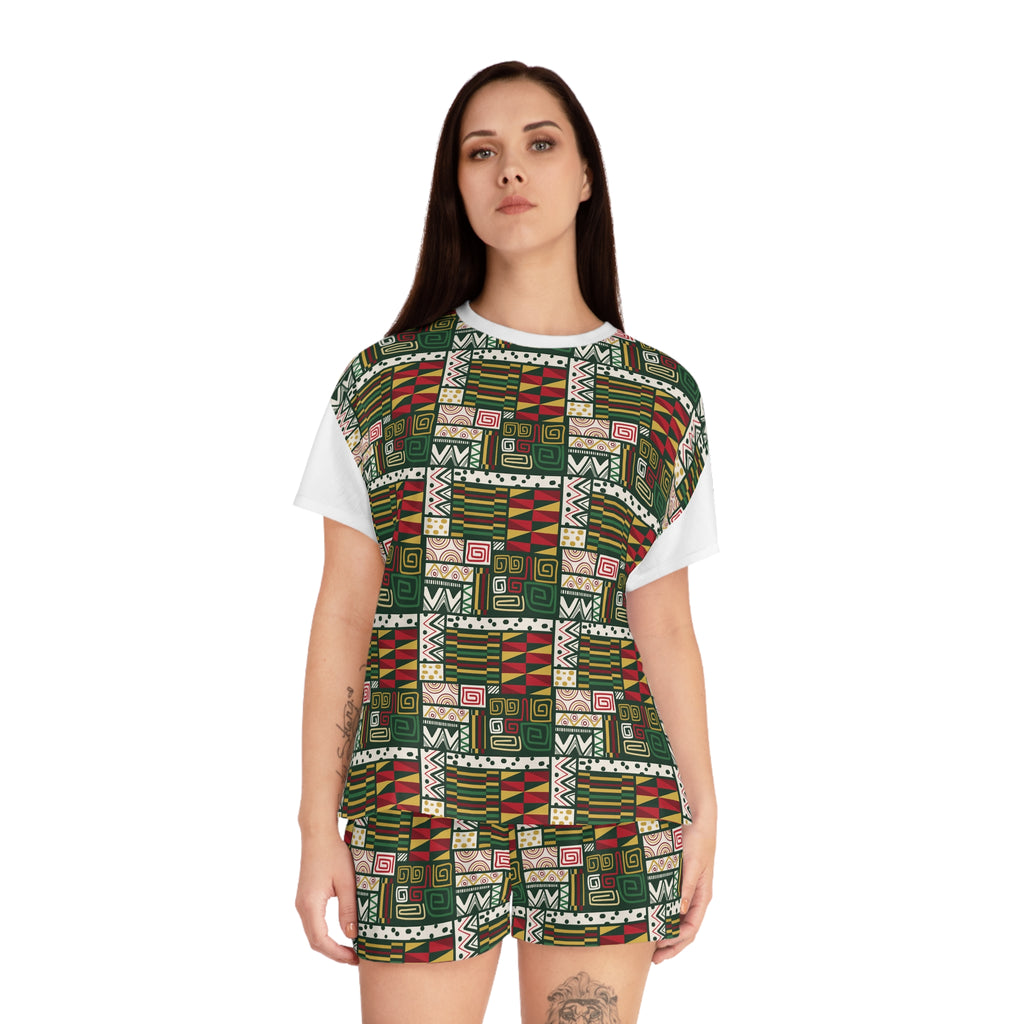 Holiday Geo Women's Short Pajama Set
