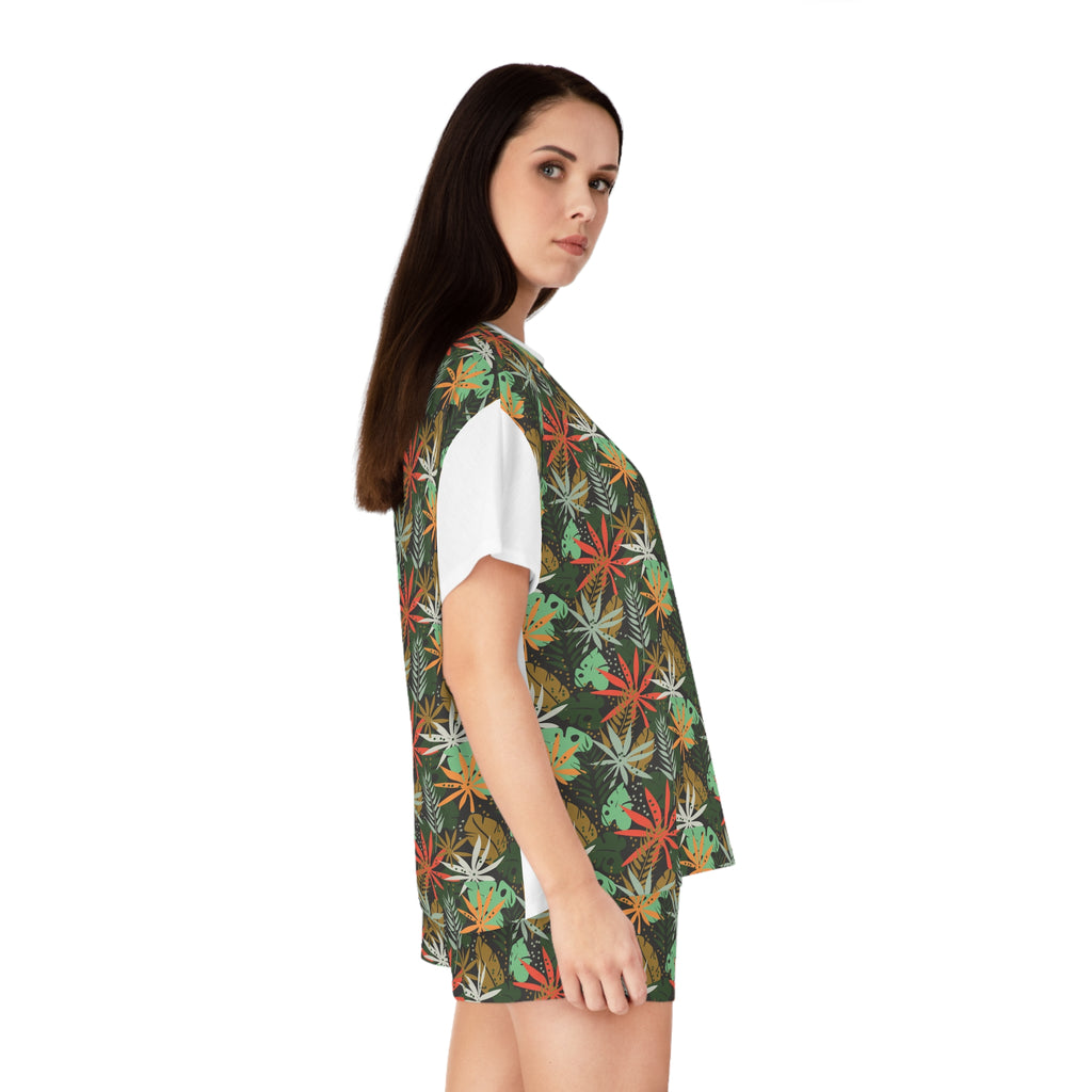 Leaves Women's Short Pajama Set