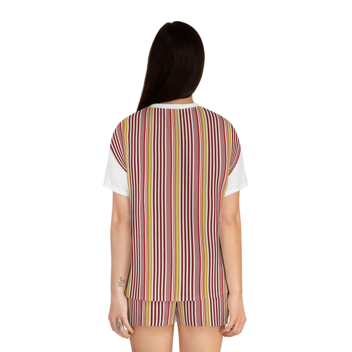Holiday Stripes Women's Short Pajama Set