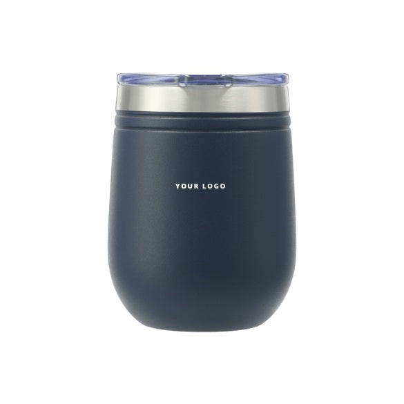 Arctic Zone® Titan Thermal HP® Wine Cup 12oz in Navy with YOUR LOGO, customizable with your own logo