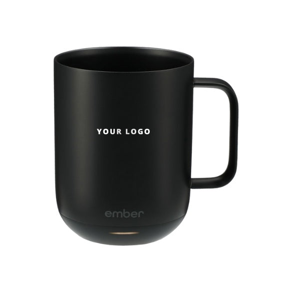 Ember Temperature Control Smart Mug 10oz in Black with YOUR LOGO, customizable with your own logo