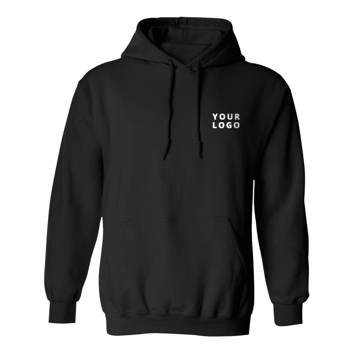 Heavy blend hoodie in Black with team logo