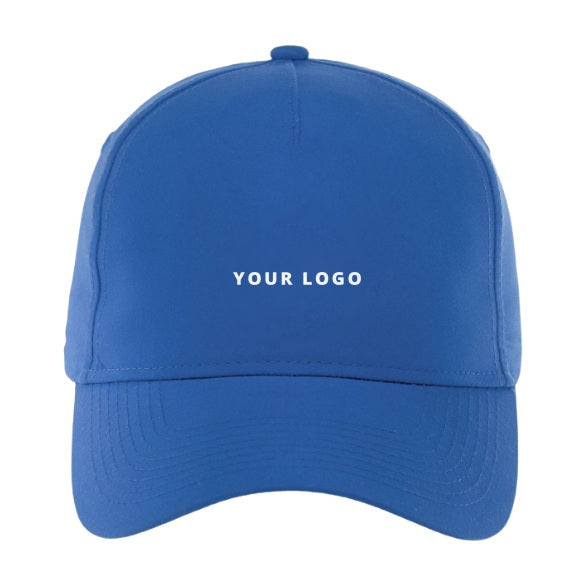 Unisex DOMINATE Ballcap in New Royal with YOUR LOGO, customizable with your own logo