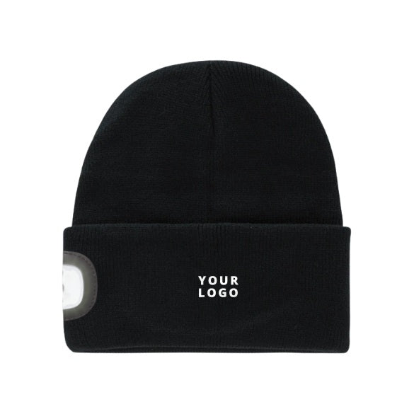 Unisex MIGHTY LED Knit Toque with YOUR LOGO, customizable with your own logo