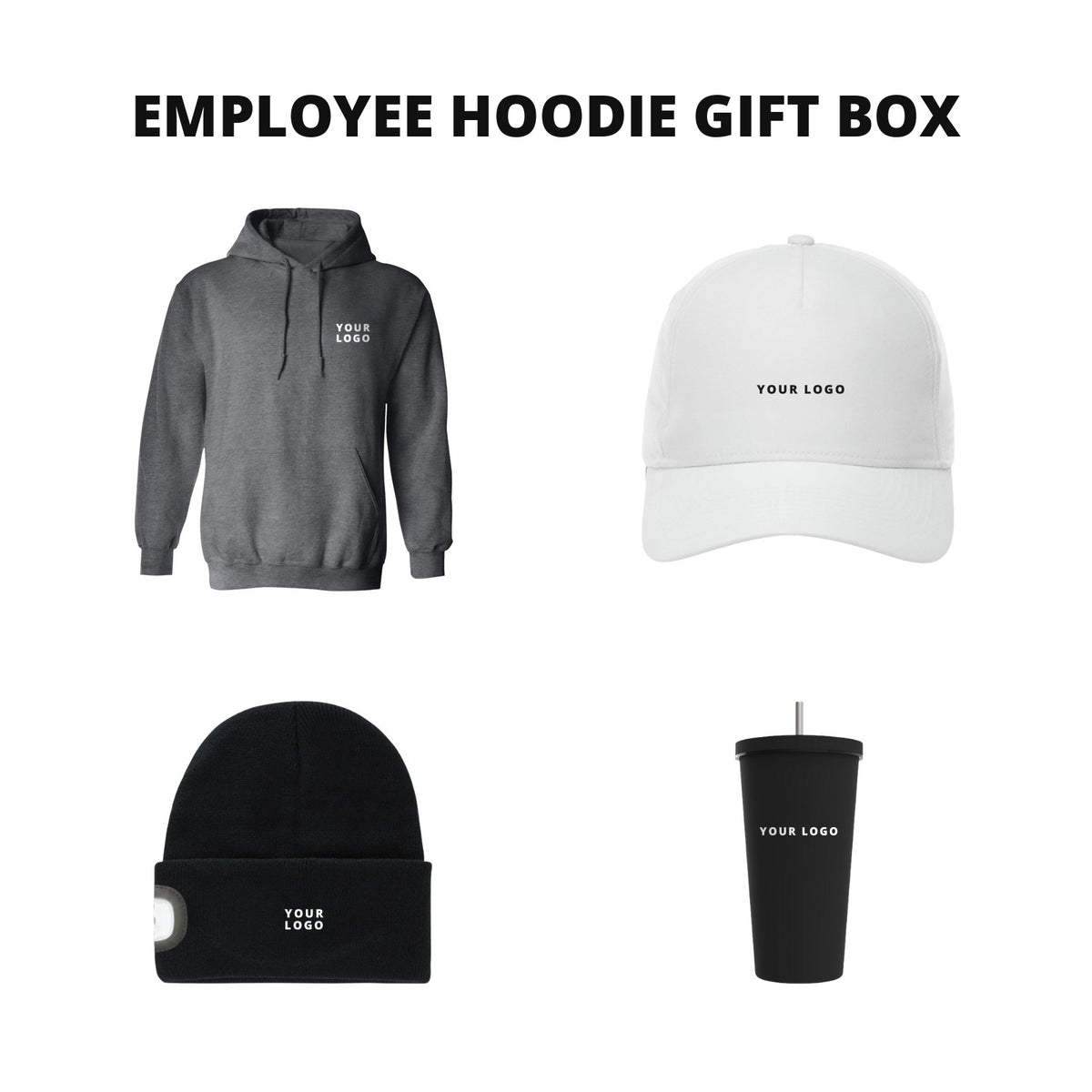 Employee Hoodie Gift Box Dark Heather - card