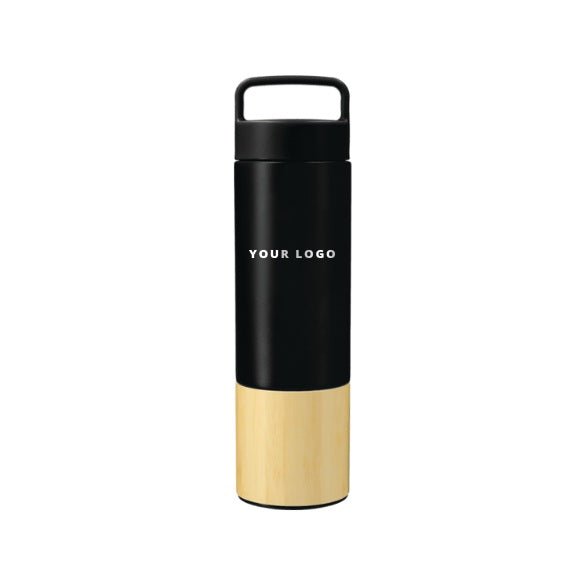 Welly® Traveler Copper Vacuum Bottle 18oz in Black with YOUR LOGO, customizable with your own logo