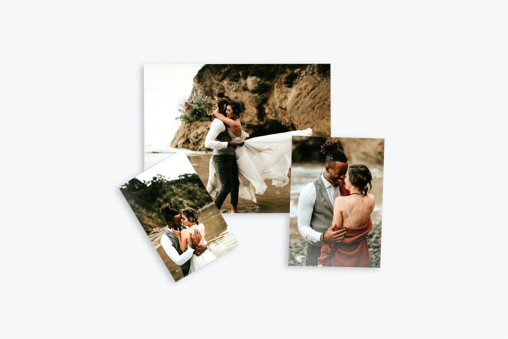 Lustre photographic prints in 5x7 and 4x6 sizes
