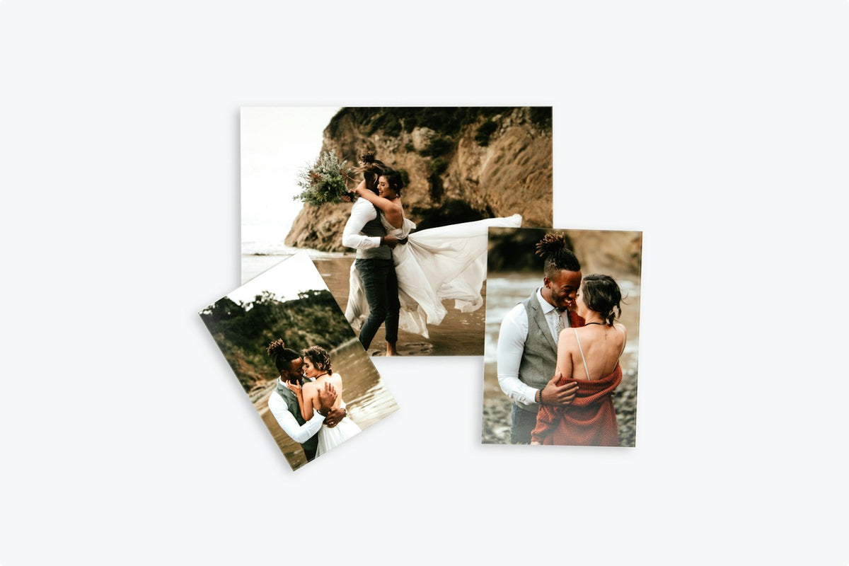Lustre photographic prints in 5x7 and 4x6 sizes