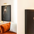 Black framed prints of two ballerinas