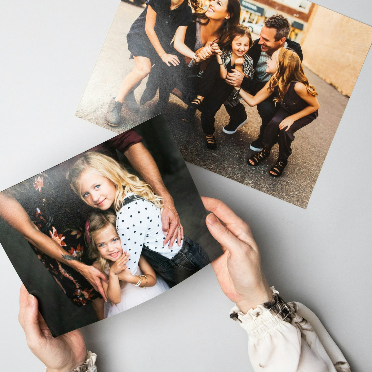 Lustre prints of family photos